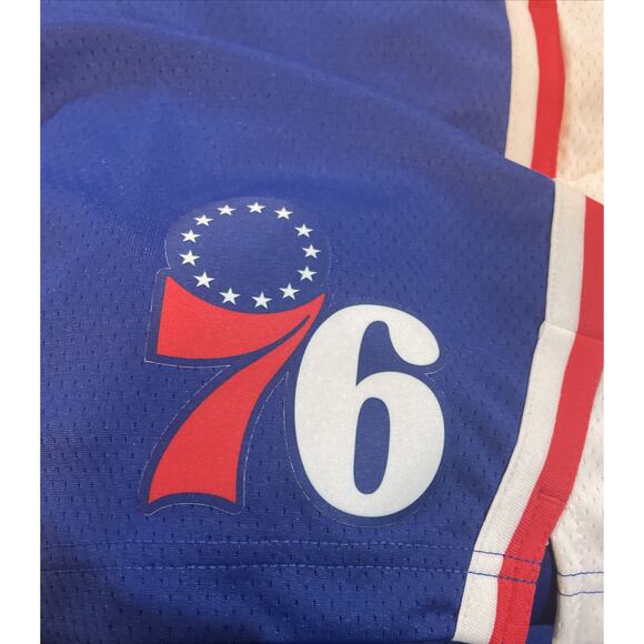 Nike Philadelphia 76ers Icon Edition Sz S Mens Shorts Rush Blue CD0485-495 - Picture 8 of 11